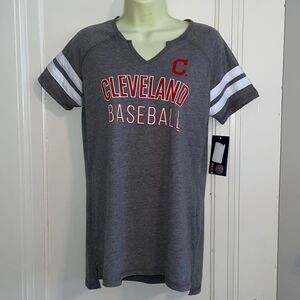 NWT MLB gray “Cleveland‎ Baseball” short sleeved T-shirt